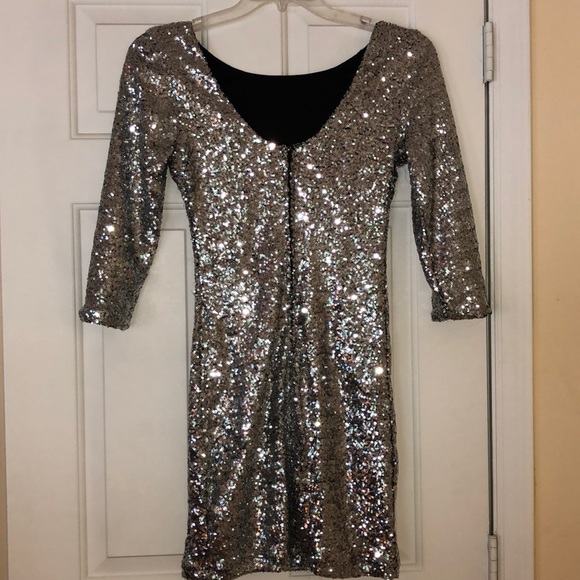 Silver Sequin Dress - Picture 2 of 2